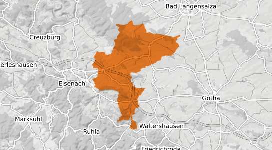 Mietspiegelkarte H&ouml;rselberg-Hainich